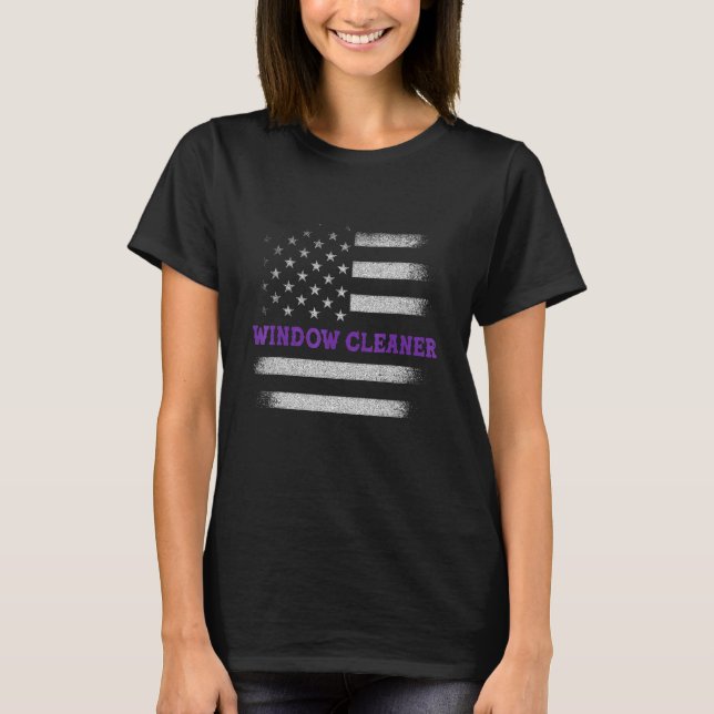 Window Cleaner American Cleaning 8 T-Shirt (Front)