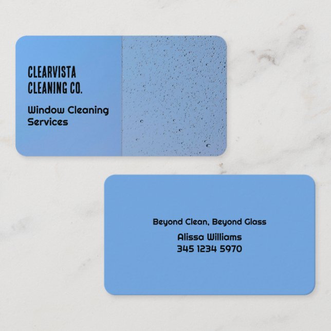 Window Cleaner Business Card (Front/Back)
