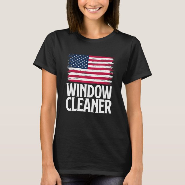 Window Cleaner Cleaning 66 T-Shirt (Front)