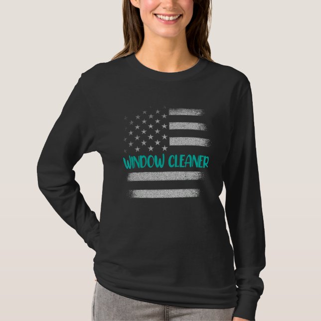 Window Cleaner Cleaning 68 T-Shirt (Front)