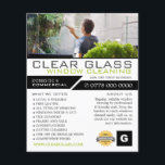Window Cleaner, Cleaning Service Advertising Flyer<br><div class="desc">Window Cleaner,  Cleaning Service Advertising Flyer by The Business Card Store.</div>