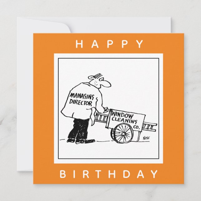 Window Cleaner with Window Cleaning Cart Card (Front)