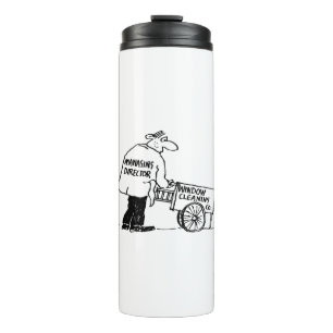 Window Cleaner with Window Cleaning Cart Thermal Tumbler