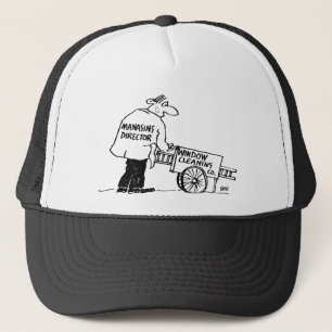Window Cleaner with Window Cleaning Cart Trucker Hat