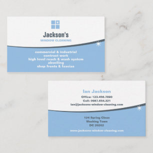 Window Cleaning Business Card