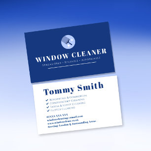 Window Cleaning Business Card Template Professio
