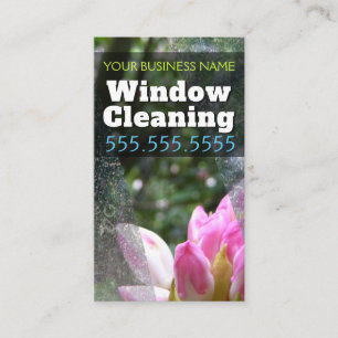 WINDOW CLEANING Business customisable promotional Card