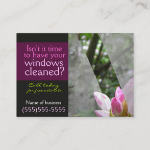 Window cleaning businessl card template Dark