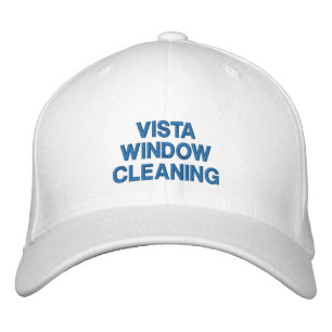 Window Cleaning Company Name Blue Stitching Embroidered Hat
