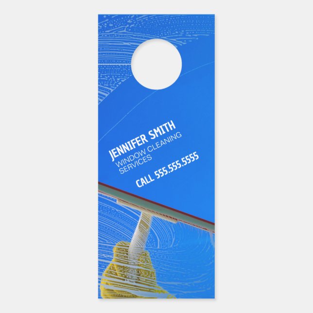 Window Cleaning Door Hanger (Front)
