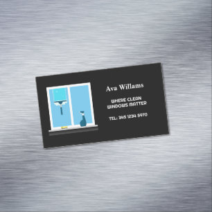 ✨Window Cleaning Magnetic Business Card
