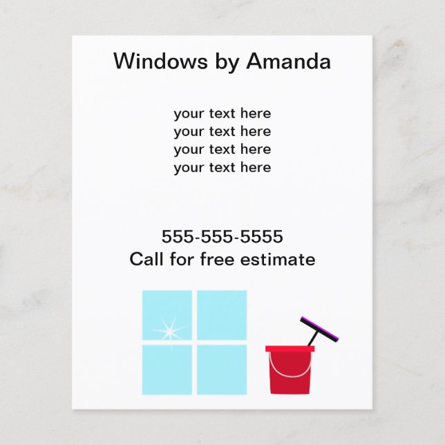 Window Cleaning Promotional Flyer (Front)