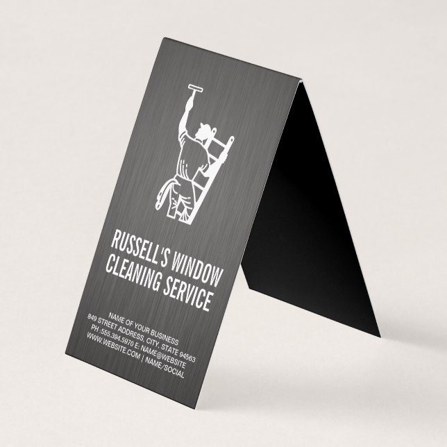 Window Cleaning Service Business Card (Front)