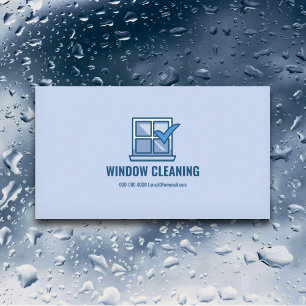 Window Cleaning Service Business Card