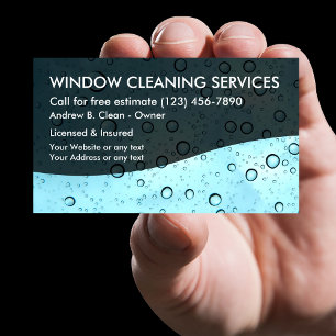 Window Cleaning Service Business Card
