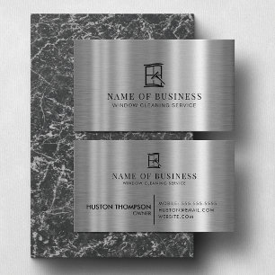 Window Cleaning Service Professional Logo Business Card
