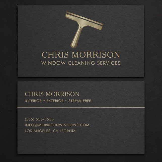 Window Cleaning Services Business Card (Creator Uploaded)