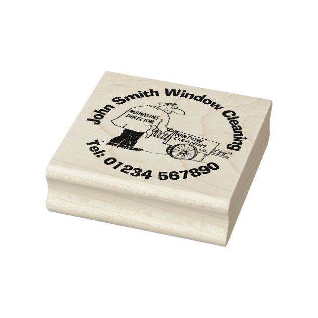 Window Cleaning Services Rubber Stamp (Stamp)