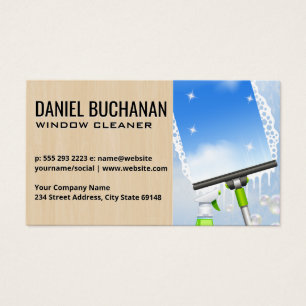 Window Cleaning Squeegee Soap Bubbles