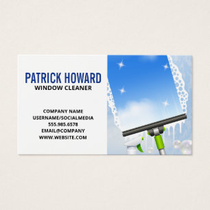 Window Cleaning Squeegee Soap Suds