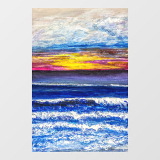Window Cling - Sunrise Seaside