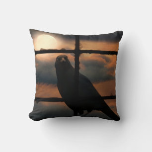 Window Crow Pillow
