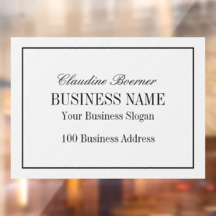 Window Decal Clings Business Home