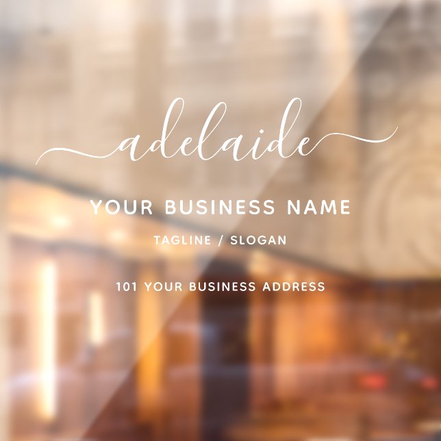 Window Decal Clings Business Home Script Name Sign (Sheet 2)