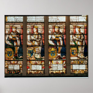 Window depicting Francois de Bourbon Poster