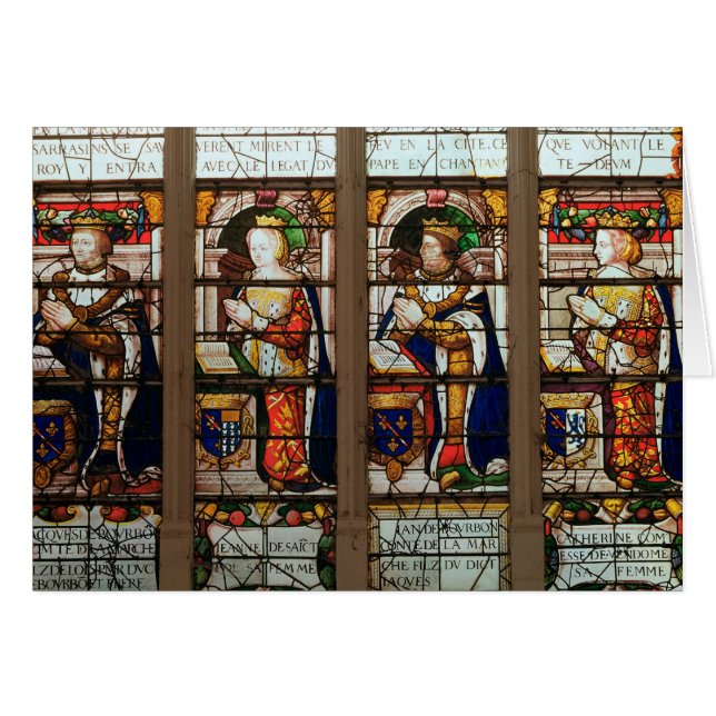 Window depicting Jacques de Bourbon (Front Horizontal)