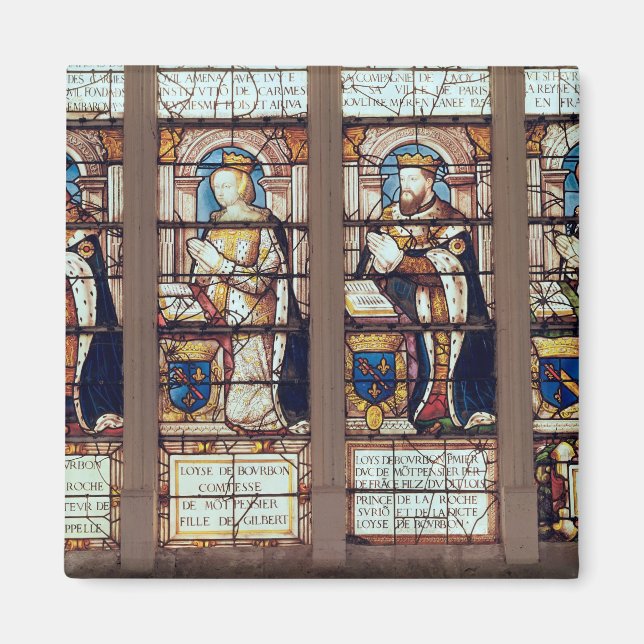 Window depicting Louis de Bourbon Magnet (Front)