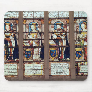 Window depicting Louis de Bourbon Mouse Pad