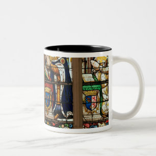 Window depicting Louis de Bourbon Two-Tone Coffee Mug