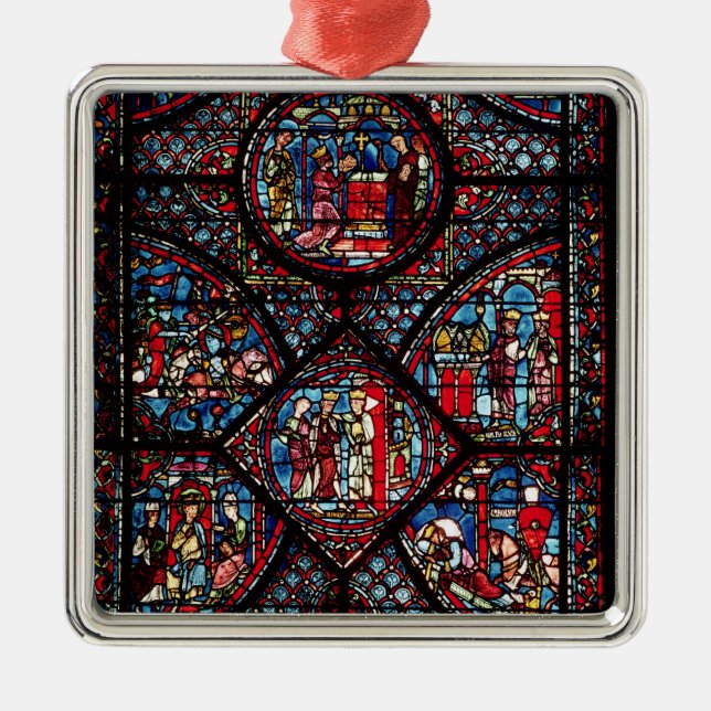 Window depicting scenes metal ornament (Front)