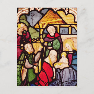 Window depicting the Adoration of the Magi Postcard