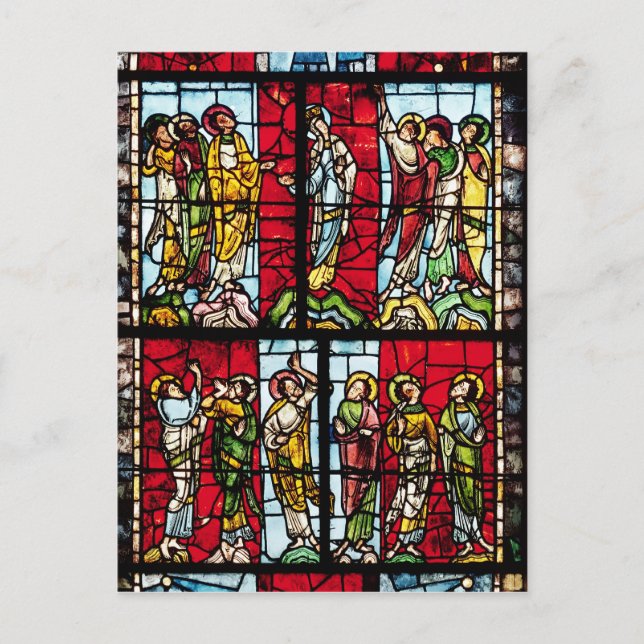 Window depicting the Ascension, c.1145 Postcard (Front)