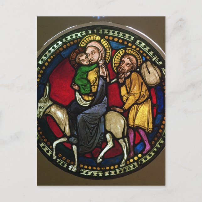 Window Depicting the Flight into Egypt Postcard (Front)