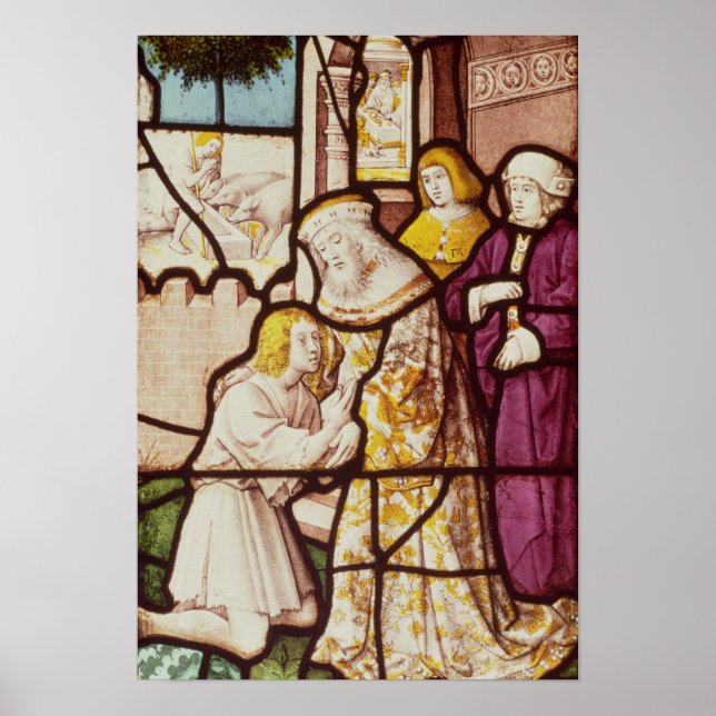 Window depicting the Return of the Prodigal Poster (Front)