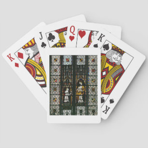 Window depicting the Virgin and Raoul de Ferrieres Playing Cards