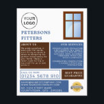 Window Design, Window & Door Fitter Company Flyer<br><div class="desc">Window Design,  Window & Door Fitter Company Advertising Flyers By The Business Card Store.</div>