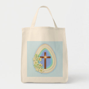Window Egg and Cross Tote Bag
