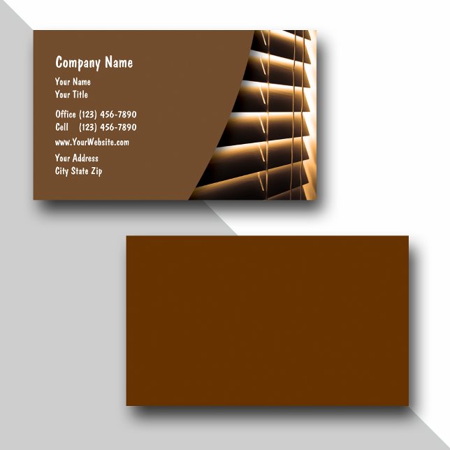 Window Fashions Business Cards (Creator Uploaded)