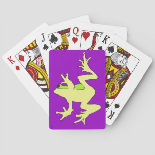 Window Frog playing cards