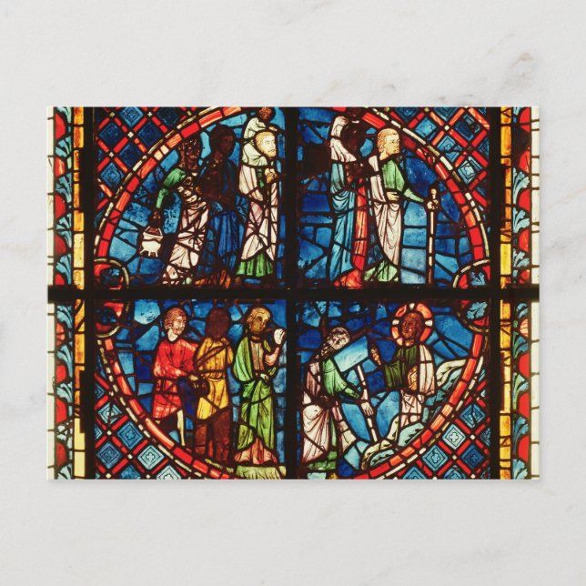 Window from the Chapel of the Virgin Postcard (Front)