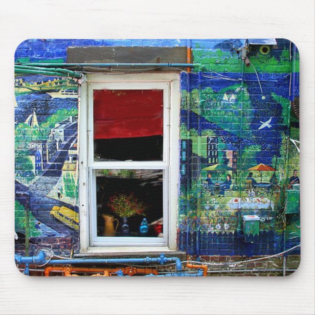 Window In A Mural Mouse Pad (Front)