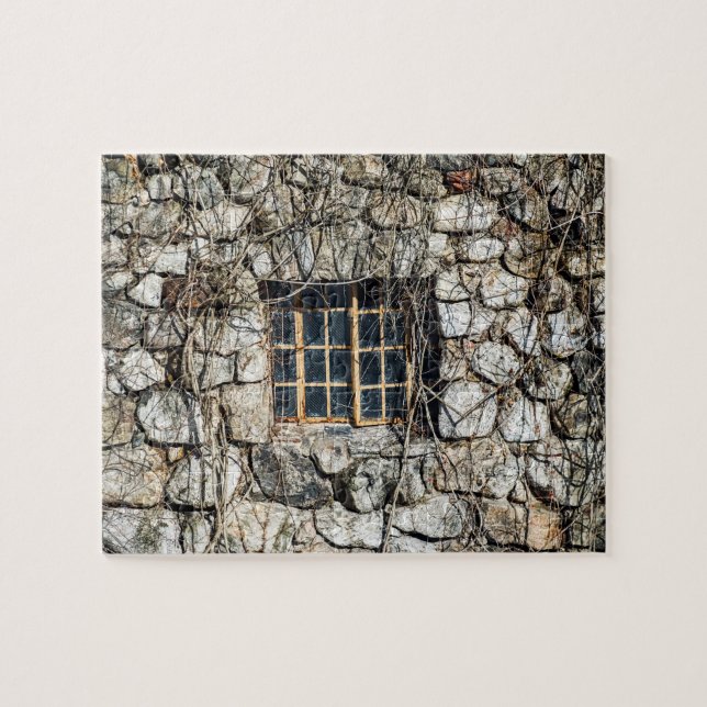 Window In A Wall Of Stone Jigsaw Puzzle (Horizontal)