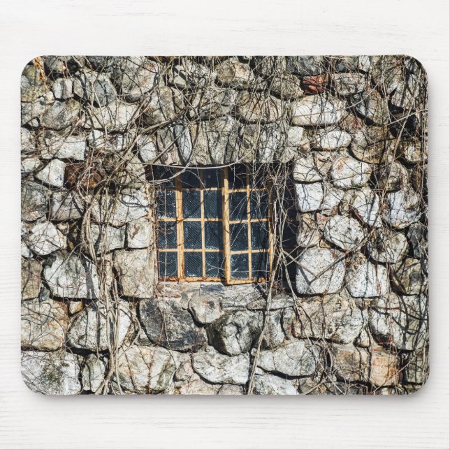 Window In A Wall Of Stone Mouse Pad (Front)