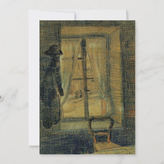 Window in Bataille Restaurant by Vincent van Gogh (Front)