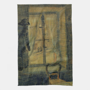 Window in Bataille Restaurant by Vincent van Gogh Tea Towel