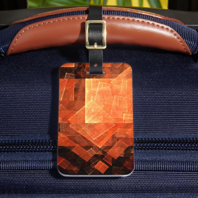 Window Light Abstract Art Address Luggage Tag (Front Insitu 2)